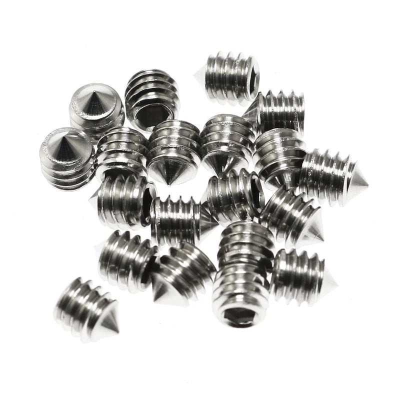 Maxmoral Set Screws 20pcs #8-32 x 3/16" Stainless Steel Cone Point Grub Screw/Set Screws for Door Handle, Bathroom - Image 1